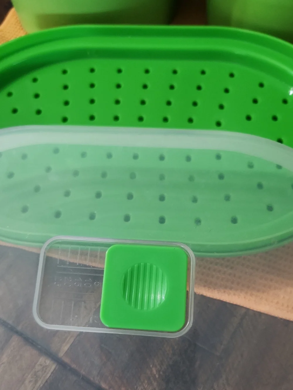2 Tupperware containers 1 steamer